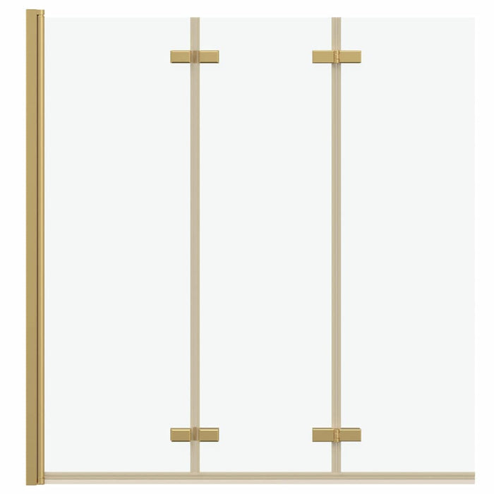 Involucro Doccia Oro 130 x 138 cm Vetro ESG e Alluminio 42018541