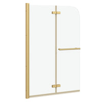 Involucro Doccia Oro 95 x 140 cm Vetro ESG e Alluminio 42018540