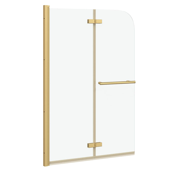 Involucro Doccia Oro 95 x 140 cm Vetro ESG e Alluminio 42018540