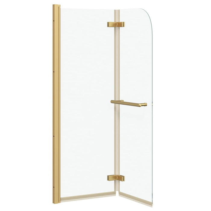 Involucro Doccia Oro 95 x 140 cm Vetro ESG e Alluminio