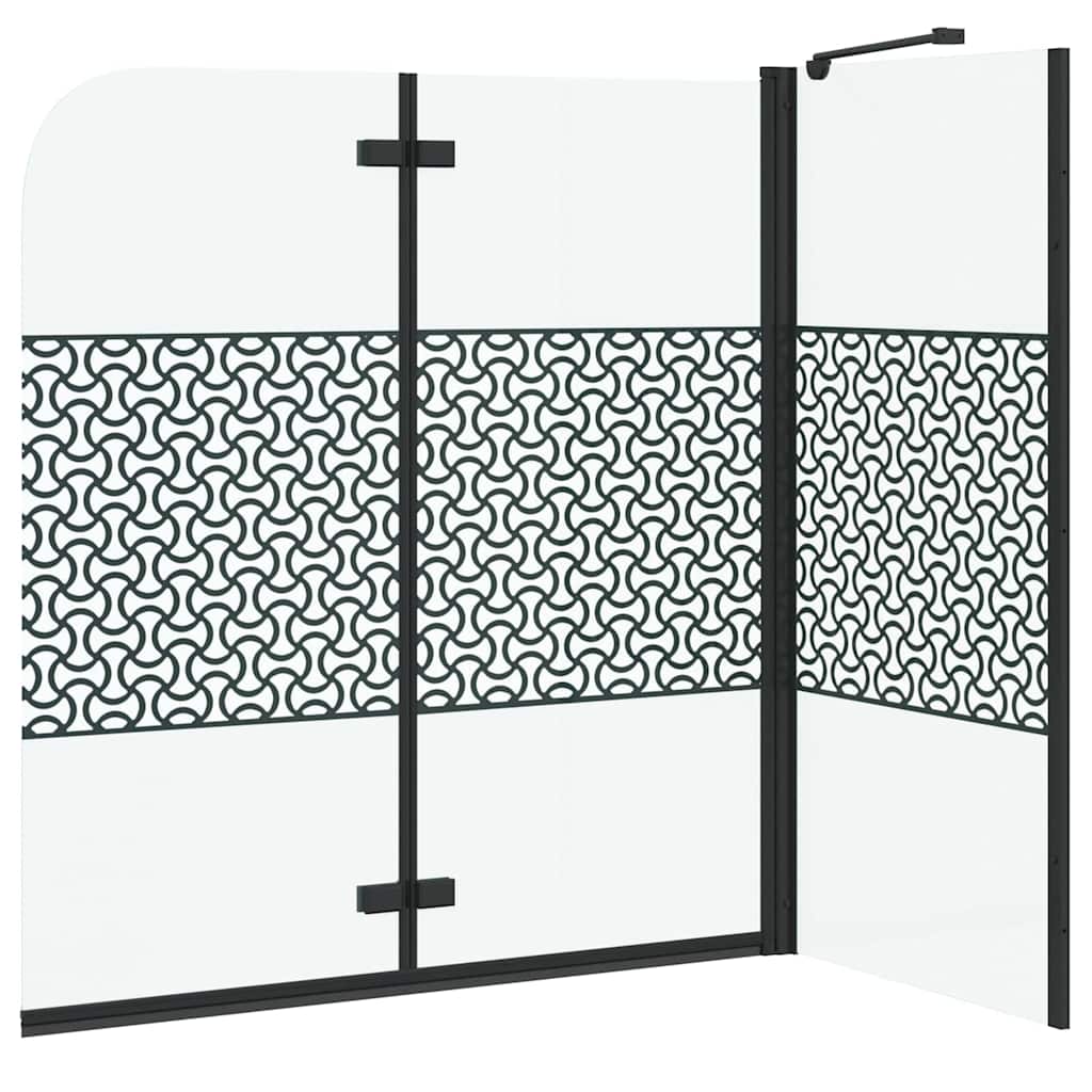 Chiusura per Bagno Geometrico Nero 120 x 67 x 129 cm
