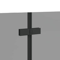 Involucro Doccia Nero 130 x 138 cm Vetro ESG e Alluminio 42018550