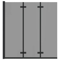 Involucro Doccia Nero 130 x 138 cm Vetro ESG e Alluminio 42018550