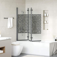 Involucro Doccia Nero e trasparente 130 x 130 cm vetro temperato 42018552