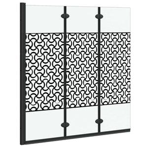 Involucro Doccia Nero e trasparente 130 x 130 cm vetro temperato 42018552