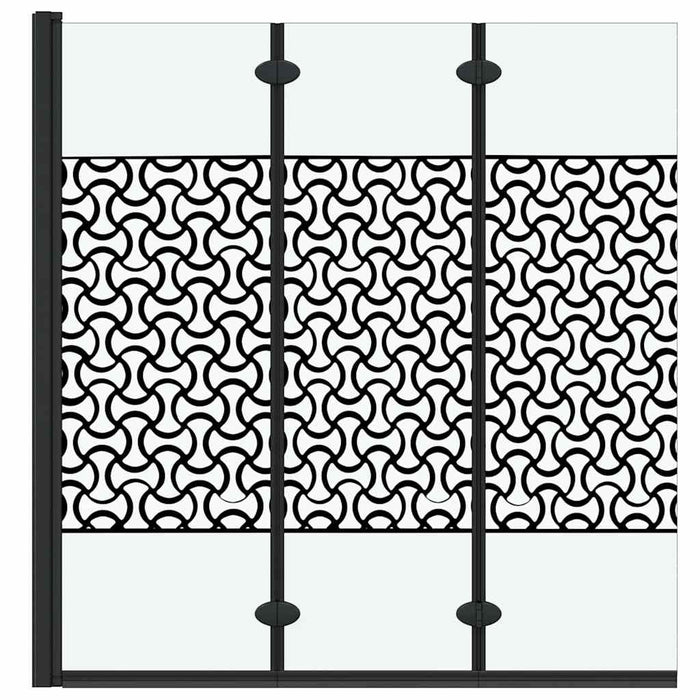 Involucro Doccia Nero e trasparente 130 x 130 cm vetro temperato 42018552