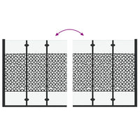 Involucro Doccia Nero e trasparente 130 x 130 cm vetro temperato 42018552
