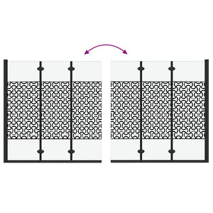 Involucro Doccia Nero e trasparente 130 x 130 cm vetro temperato 42018552