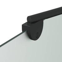 Involucro Doccia Nero 120 x 68 x 130 cm Vetro ESG e Alluminio 42018547