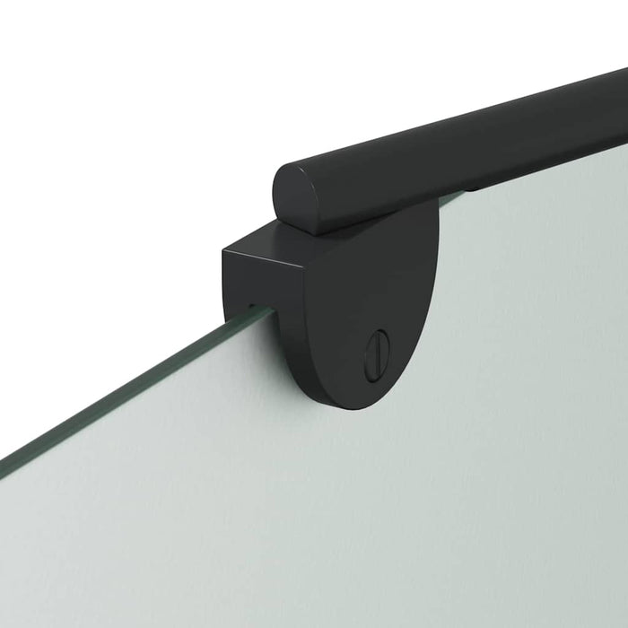 Involucro Doccia Nero 120 x 68 x 130 cm Vetro ESG e Alluminio 42018547