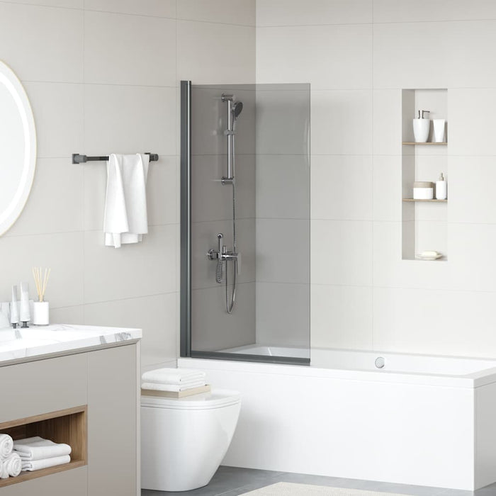 Schermo per Bagno e Doccia Nero 68 x 130 cm Vetro Temperato 42018544