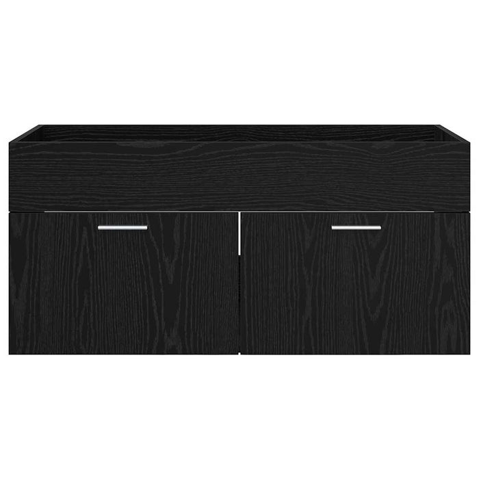 Armadio sottolavello con porta Rovere Nero 38,5 x 100 x 46 cm 880443