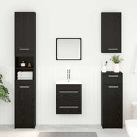 Armadio sottolavello con cassetto Rovere Nero 38,5 x 41 x 48 cm 880452
