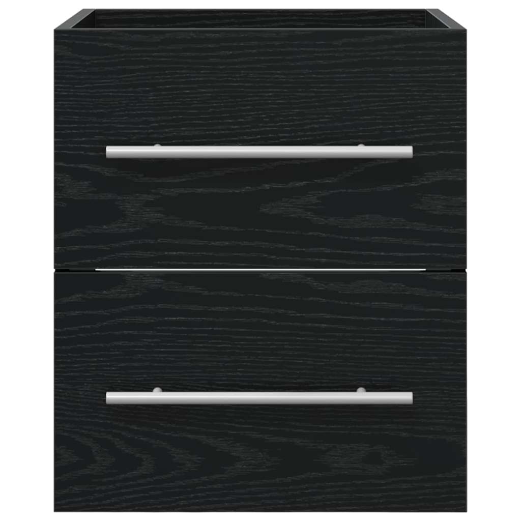 Armadio sottolavello con cassetto Rovere Nero 38,5 x 41 x 48 cm 880452