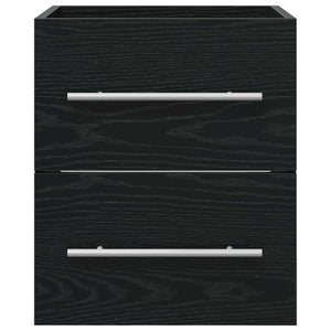 Armadio sottolavello con cassetto Rovere Nero 38,5 x 41 x 48 cm 880452