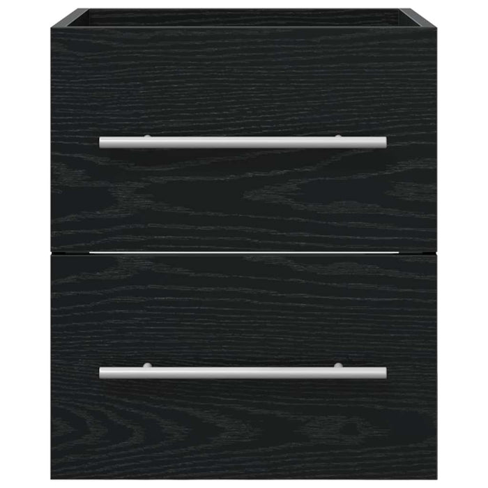 Armadio sottolavello con cassetto Rovere Nero 38,5 x 41 x 48 cm 880452