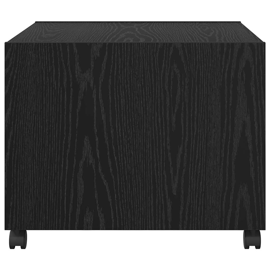 Tavolino da salotto con cassetto Rovere nero 55 x 55 x 45 cm 880470