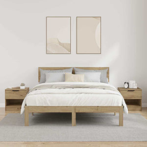 Armadietto per letto 2 pcs rovere artigianale 40 x 39 x 40 cm 880517