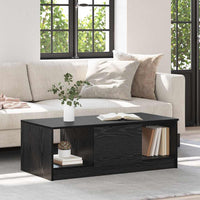 Tavolino da salotto Rovere nero 100 x 50 x 36 cm 880521