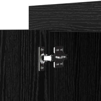 Credenza Rovere nero 40 x 80 x 75 cm Legno multistrato 880536