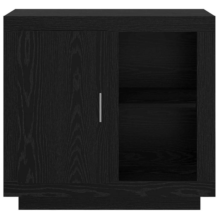 Credenza-Buffet-Armadio da cucina Rovere Nero 80 x 40 x 75 cm Legno multistrato 243811