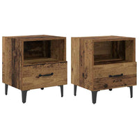 Armadio da Notte 2 pcs Legno vecchio 40 x 35 x 47,5 cm 880598