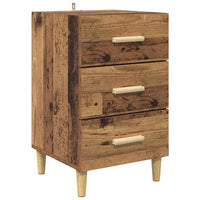 Armadio da Notte con cassetto Legno vecchio 40 x 40 x 66 cm 880613