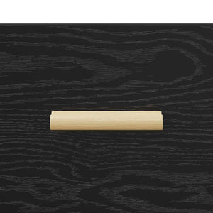 Armadio da Notte Rovere nero 40 x 40 x 66 cm Legno multistrato 880615