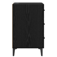 Armadio da Notte Rovere nero 40 x 40 x 66 cm Legno multistrato 880624