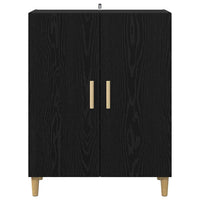 Credenza Rovere Nero 70 x 34 x 90 cm Legno multistrato 880627