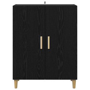 Credenza Rovere Nero 70 x 34 x 90 cm Legno multistrato 880627