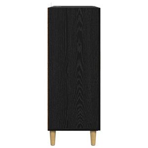 Credenza Rovere Nero 70 x 34 x 90 cm Legno multistrato 880627