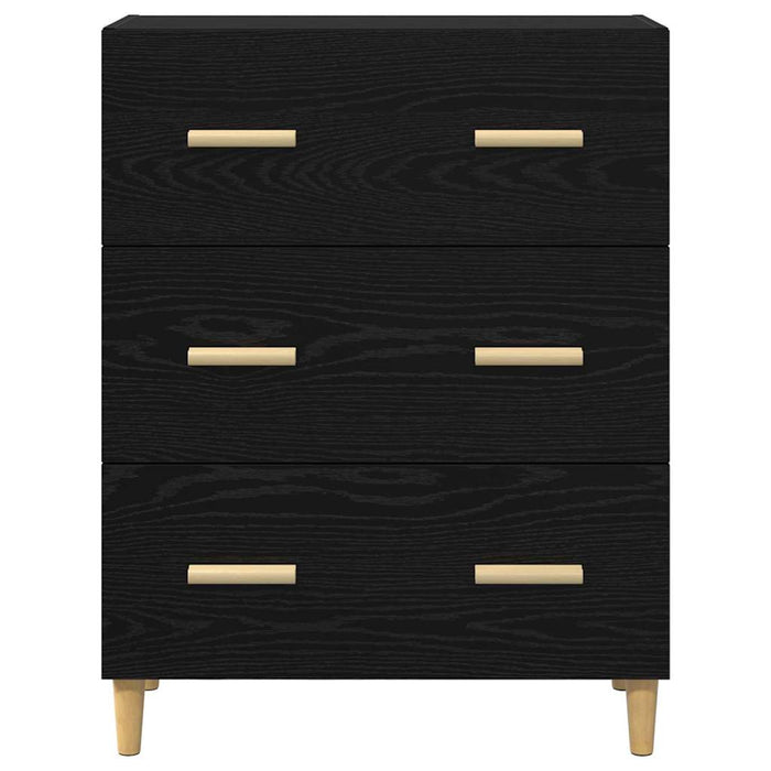 Credenza Rovere nero 34 x 69.5 x 90 cm Legno multistrato 880636