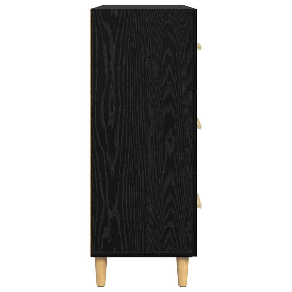 Credenza Rovere nero 34 x 69.5 x 90 cm Legno multistrato 880636