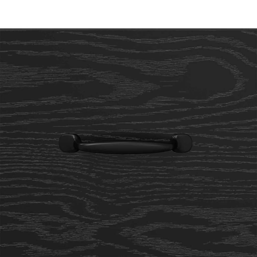 Credenza con cassetto Rovere Nero 69,5 x 34 x 90 cm 880645