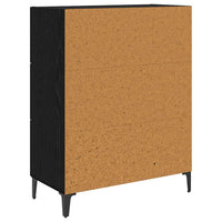 Credenza con cassetto Rovere Nero 69,5 x 34 x 90 cm 880645
