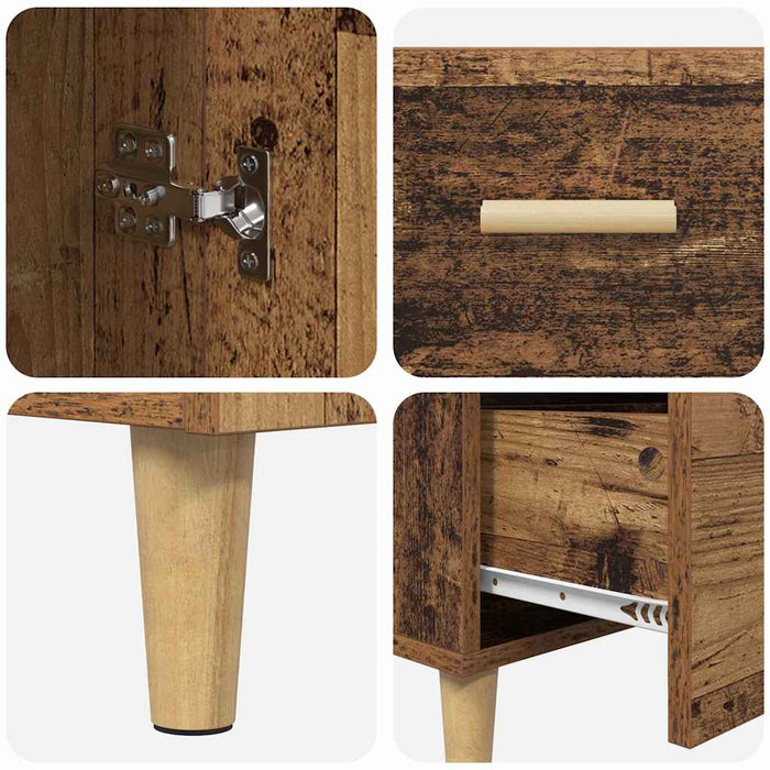 Credenza Legno vecchio 34 x 69.5 x 90 cm Legno multistrato 880652