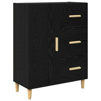 Credenza-Buffet-Armadio da cucina Rovere nero 34 x 69.5 x 90 cm Legno multistrato