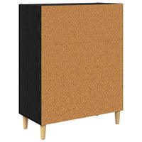 Credenza-Buffet-Armadio da cucina Rovere nero 34 x 69.5 x 90 cm Legno multistrato