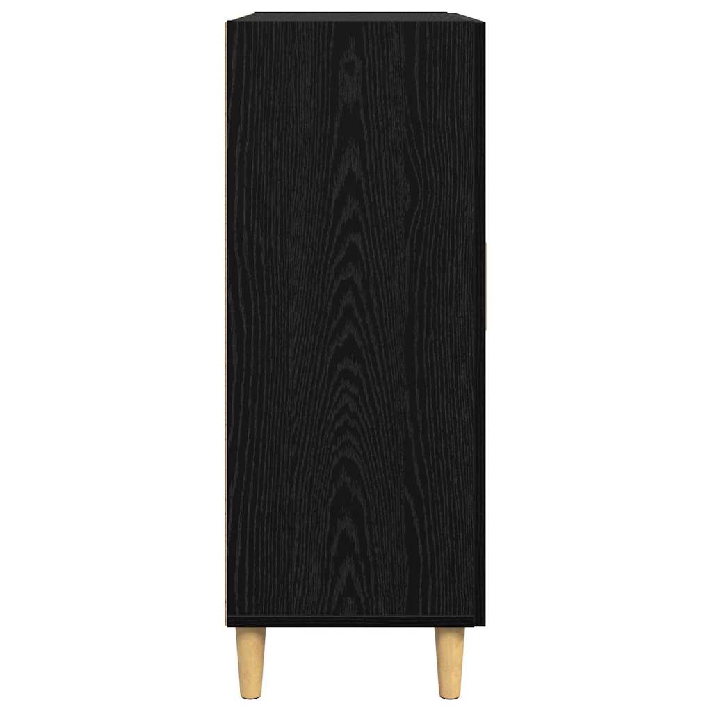 Credenza-Buffet-Armadio da cucina Rovere nero 34 x 69.5 x 90 cm Legno multistrato