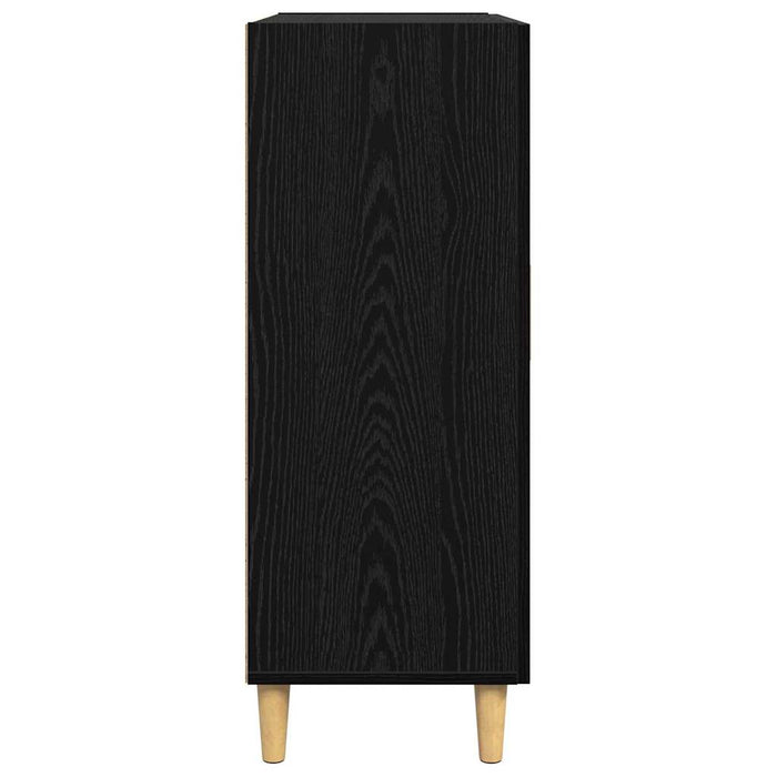 Credenza-Buffet-Armadio da cucina Rovere nero 34 x 69.5 x 90 cm Legno multistrato