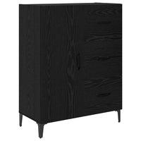 Credenza Rovere Nero 69,5 x 34 x 90 cm Legno multistrato 880663