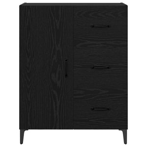 Credenza Rovere Nero 69,5 x 34 x 90 cm Legno multistrato 880663