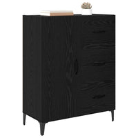 Credenza Rovere Nero 69,5 x 34 x 90 cm Legno multistrato 880663