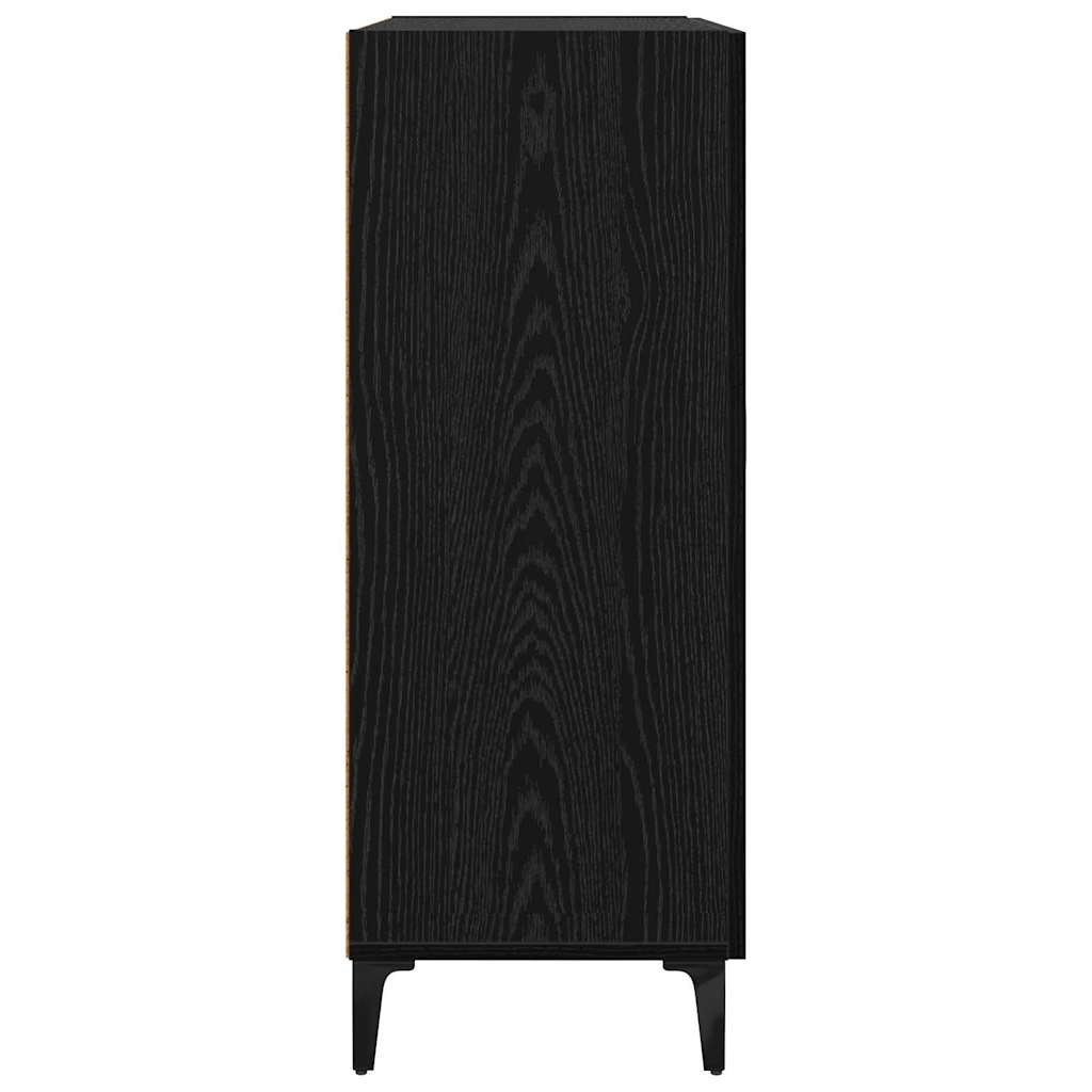 Credenza Rovere Nero 69,5 x 34 x 90 cm Legno multistrato 880663