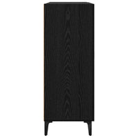 Credenza Rovere Nero 69,5 x 34 x 90 cm Legno multistrato 880663