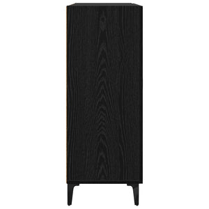 Credenza Rovere Nero 69,5 x 34 x 90 cm Legno multistrato 880663
