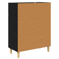 Credenza Rovere nero 34 x 69.5 x 89 cm Legno multistrato 880672