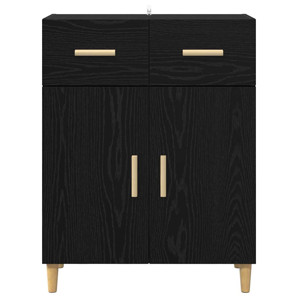 Credenza Rovere nero 34 x 69.5 x 89 cm Legno multistrato 880672