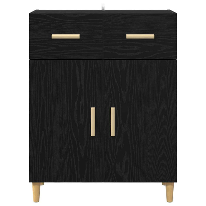 Credenza Rovere nero 34 x 69.5 x 89 cm Legno multistrato 880672
